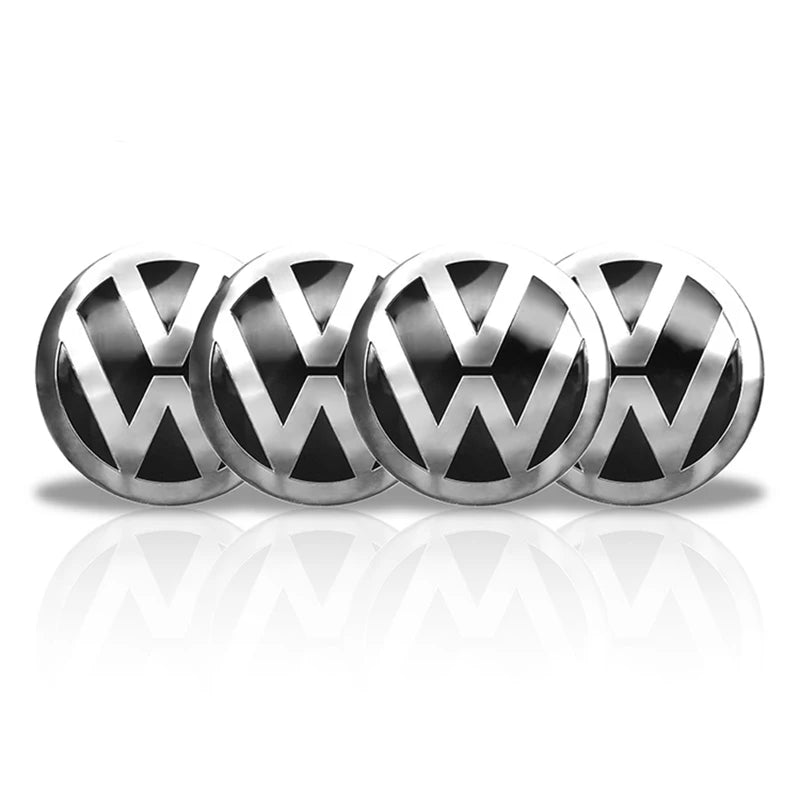 4PCS 56MM 60MM 65MM Car Wheel Hub Center Caps Badge Sticker Rim Cover Auto Decal  Emblem Accessories