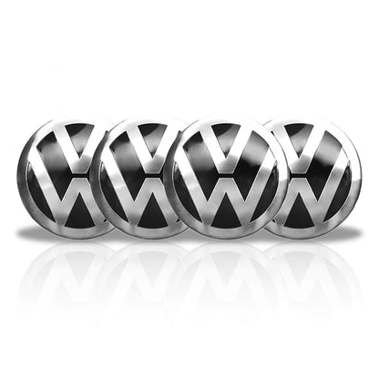 4PCS 56MM 60MM 65MM Car Wheel Hub Center Caps Badge Sticker Rim Cover Auto Decal  Emblem Accessories