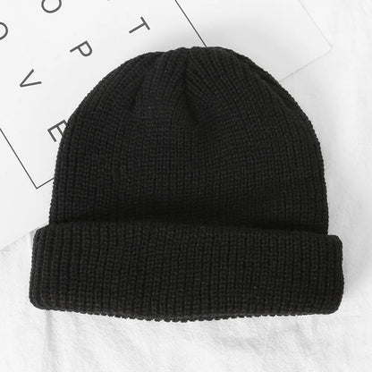 Custom Logo Beanie, Men's Cap Your Embroidered Design Hats for Woman Winter Warm Skull Balaclava DIY Team Logo Elastic Knit Cap