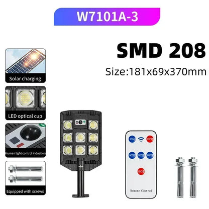 713COB Outdoor Powerful Solar Lights Lighting House Country Garden Wall Lamp Motion Sensor Waterproof 598 LED Solar Street Light