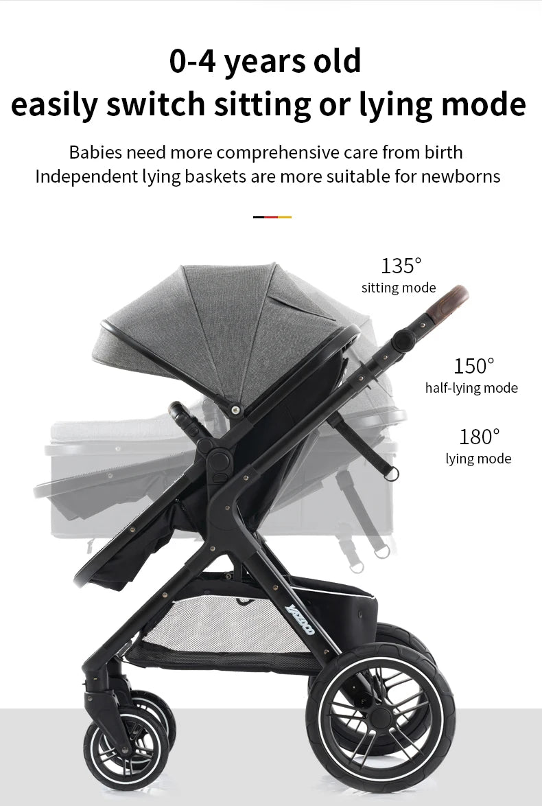 Baby stroller 3 in1,four wheel stroller,2 in 1 baby car,Lightweight strollers,Mutifunction Strollers,baby carriage,Poussette
