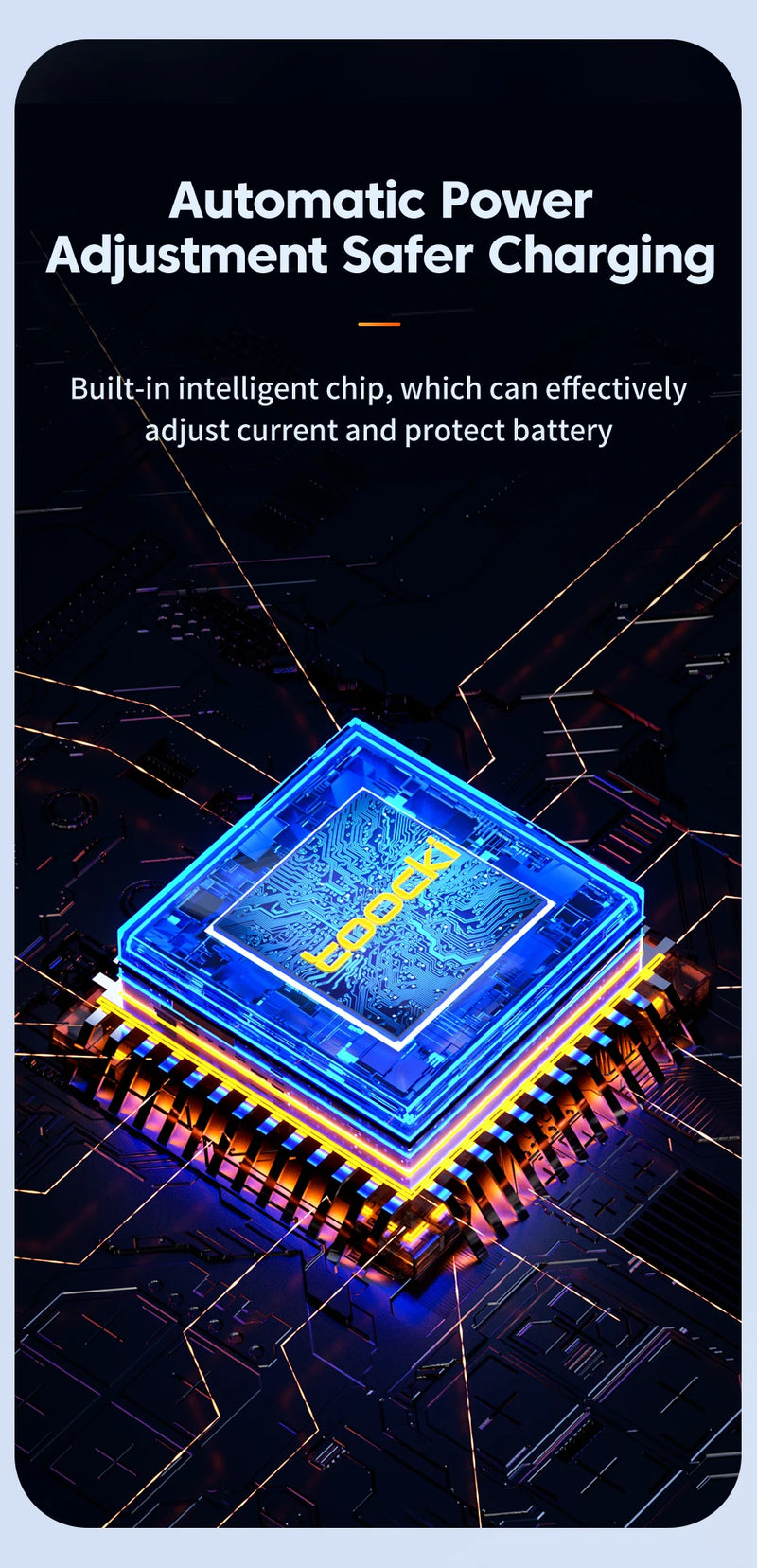 Toocki LED Display USB Cable For iPhone 14 13 12 11 Pro Max Fast Charger Charging Lightning 2.4A USB Wire Cord X XR 8 7 1m 2m