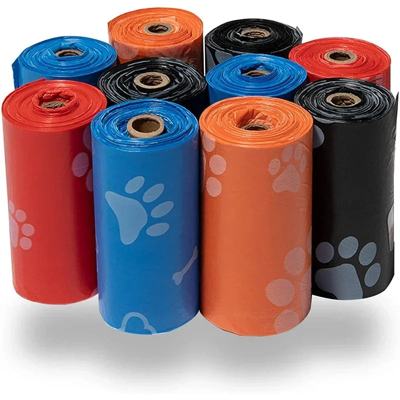 120 Rolls Dog Poop Bags Outdoor Cleaning Poop Bag Outdoor Clean Pet Supplies for Dog 15 Bags/Roll Refill Garbage Bag Pet Supplies
