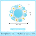Round Daisy Heat Resistant Silicone Mat  Cup Coasters Insulation Non Slip Pot Holder Thicken Table Placemat Kitchen Accessories