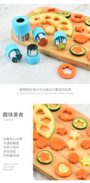 Star Heart Shape Vegetables Cutter Plastic Handle 3Pcs Portable Cook Tools Stainless Steel Fruit Cutting Die Kitchen Gadgets