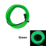 10/5/3/2/1M Glow EL Wire Neon Cable Christmas Dance Party DIY Costumes USB Switch Light Battery Voice control Lamp LED Mask Ball
