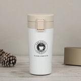 Taza de café de viaje Premium de acero inoxidable de 380ML, termo, termo, termo, botella de agua, taza de té, termo