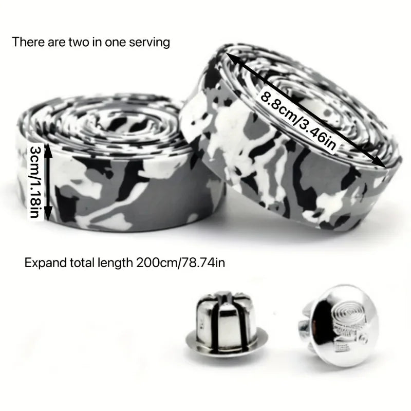 Camouflage Bicycle Straps Road Bike Straps Bend Handle Straps Bike Handlebar Tape Bicycle Accessories Outdoor Sports Cycling