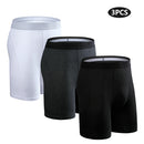 3pcs Long Boxers For Man Underware Lots Mens Underpants Cotton Men's Panties Family Boxershorts Boxer Sexy Male Shorts Calecon