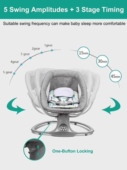 Baby bed Baby swing Baby Electric Rocking chair Rocking  cradle for newborn baby swing  Electric rocking chair Things for babies