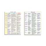 Guide, information on important minerals for health and well-being, healthy vitamins guide decorative canvas typographic poster