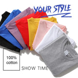 Summer Men's High Quality 100% Cotton Cool Funny Astronaut Print Casual Loose O-neck for Men T-shirt Male T-shirt Hip Hop Tee