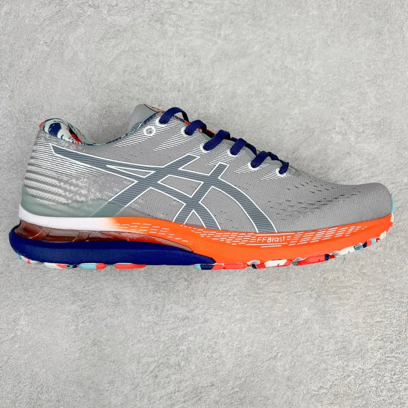 Zapatillas de running todoterreno originales Asics Gel Kayano 28 para hombre, amortiguación, estabilidad y transpirables.