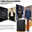 Wallets Mens Slim RFID Blocking Genuine Leather with Coin Pocket  2 Banknote Compartments 10 Credit Card Holders Wallet for Men