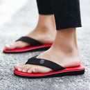 Men's Casual Flip Flops Fashion Beach Shoes Men Summer Non-Slip Flat Slides Mens Slippers Indoor House Shoes Man Male Slipper