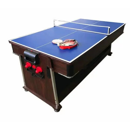 Mesa de billar multijuegos 4 en 1 giratoria moderna para hockey de aire