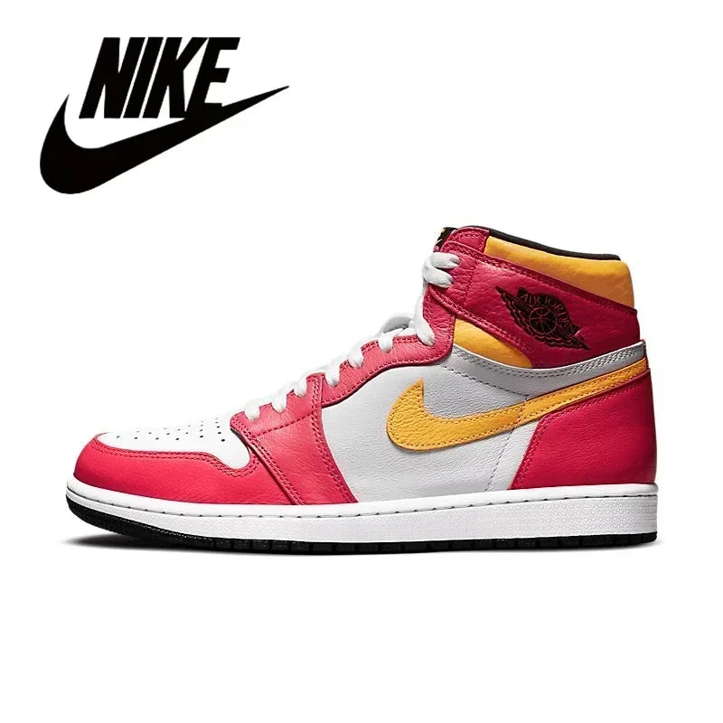 Nike Men's Shoes Air Jordan 1 High AJ1 White Black High Top Retro Basketball Shoes