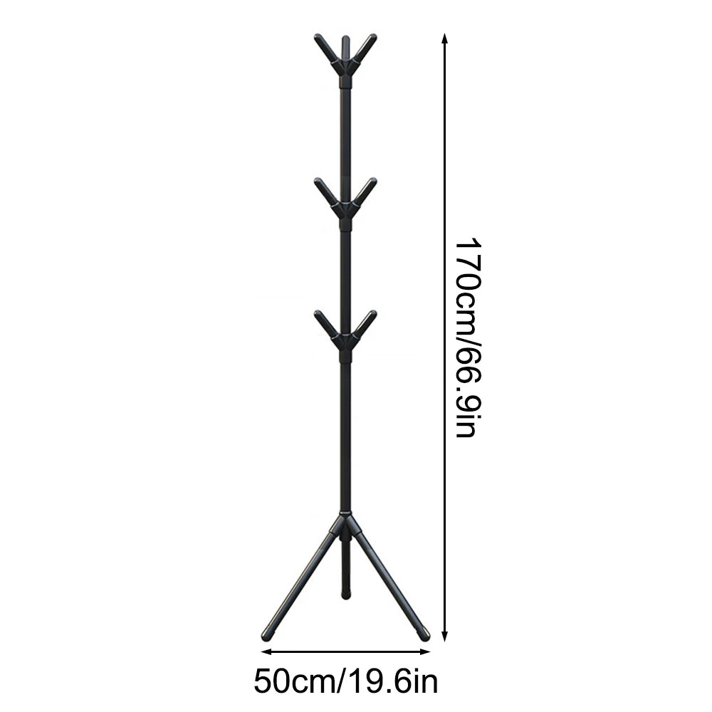 Perchas irregulares de suelo fáciles de montar, perchas de hierro forjado para oficina, perchas verticales para dormitorio, perchas creativas para vestíbulo