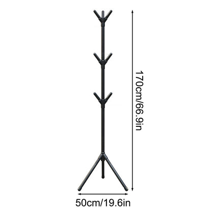Perchas irregulares de suelo fáciles de montar, perchas de hierro forjado para oficina, perchas verticales para dormitorio, perchas creativas para vestíbulo