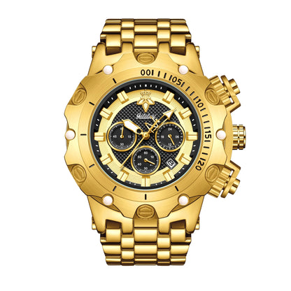 YaLaLuSi Men's Quartz Watch Dominant Design Multi Functional Practical Style Elegant Timepiece for Gentlemen