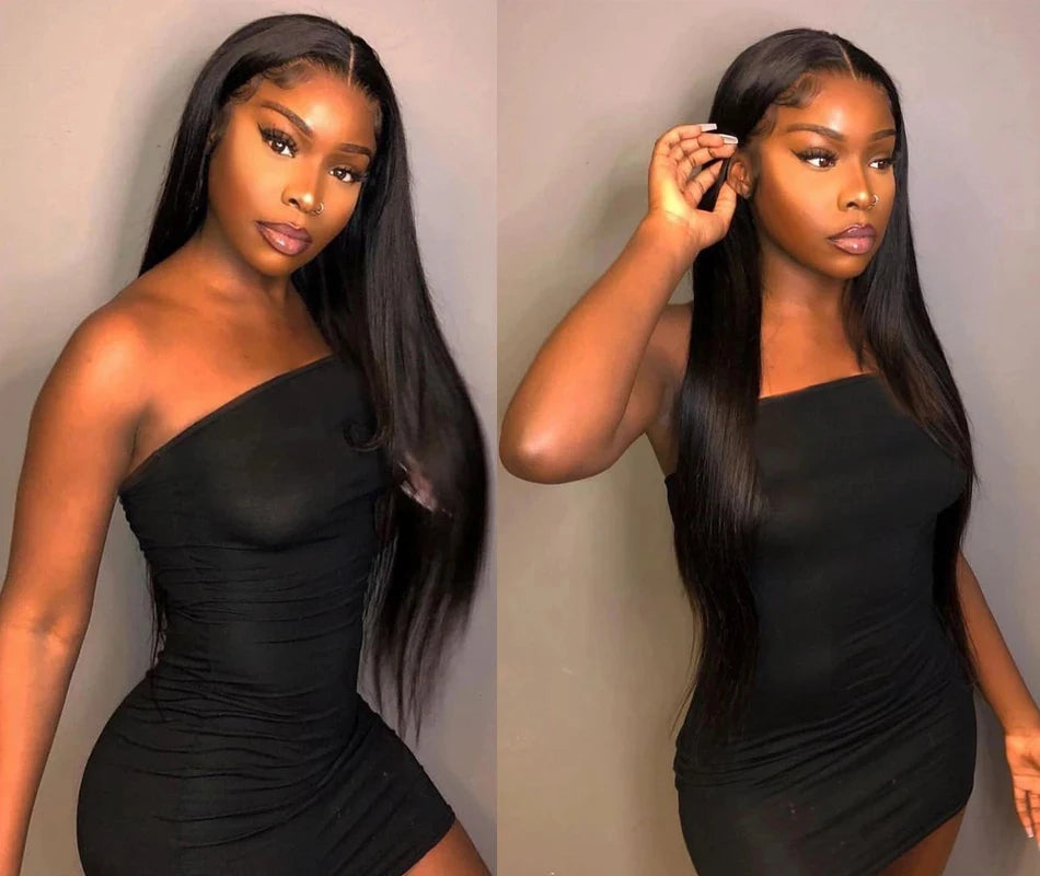 HD Lace Front Human Hair Wigs Straight 13x4 13x6 Transparent Lace Frontal Human Hair Wigs Pre-Plucked HD Lace Wigs For Women