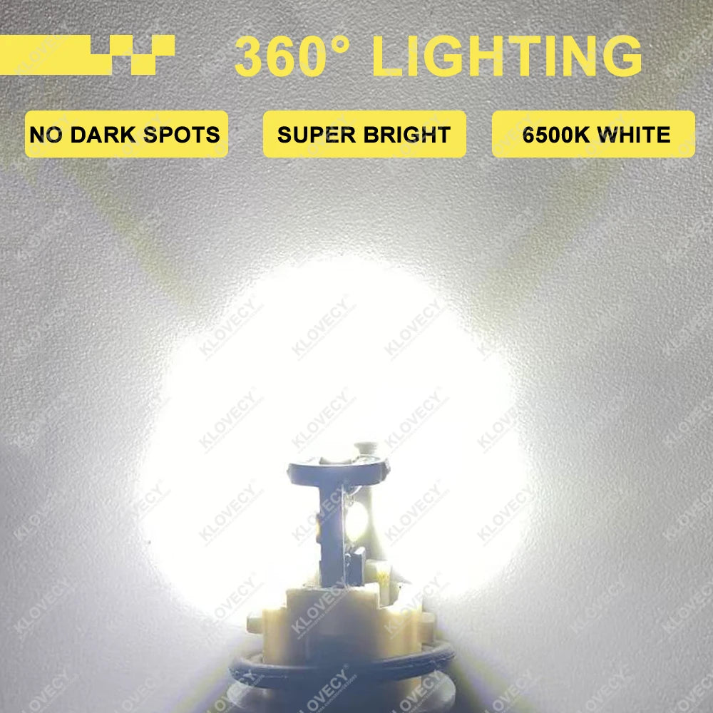 2/4/6/10/20 Pieces CANBUS T10 W5W LED Bulbs for Car Interior Dome Door Map Trunk License Plate Lights 12V 3030SMD White Yellow