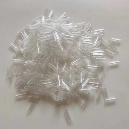 500 tubos termorretráteis dos pces para extensões de cabelo sem adesivo forrado preto e transparente brownfusion ferramentas acessórias do cabelo