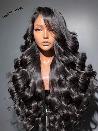 Peluca de cabello humano con ondas al agua de 13x6 pulgadas y encaje frontal, densidad 250, cierre sin pegamento 5x5, de 30 a 40 pulgadas. 