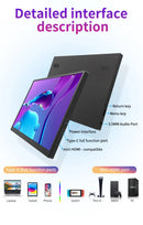 HGFRTEE 100%sRGB 10.5 inch Portable Monitor 1280P 420Cd/m ² Second screen For Laptop Mac Xbox PS4/5 Switch PC Extension Display