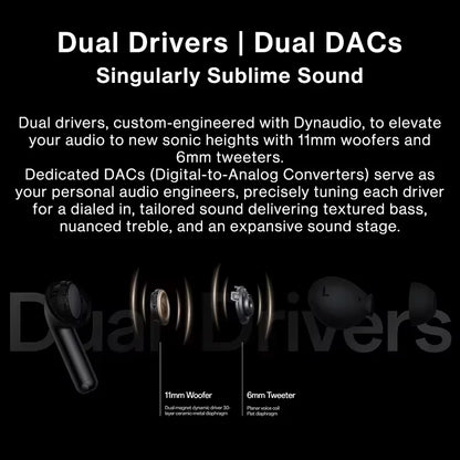 Global Version OnePlus Buds Pro 3 Earphone Up to 50dB Noise Canceling Spatial Audio with Head Tracking Hi-Resolution Audio