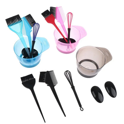 1 Set Hair Dye Color Mixer Hairstyle Hairdressing Styling Accessorie Brush Bowl Set With Ear Caps Dye