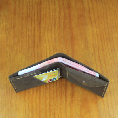 Luxury Handmade Genuine Leather Men Wallet Bifold Purse Male Wallets Short Money Clip Vintage Leather Money Bag with zip pocket