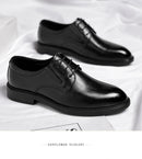 3/6/8 CM Elevator Shoes Men Dress Shoes Black Soft Leather Men Heighten Formal Shoes Casual Business Men Oxfords Suit Shoes