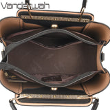 2024 Luxury Women Designer 3 Layers Shoulder Crossbody Bag Ladies Large Capacity Leather Handbags Shopper Brand Messenger Totes