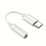 USB tipo C para 3.5 Jack fone de ouvido adaptador, conversor de cabo de áudio, USB-C, iPhone 15, 15 Pro Max, Samsung Galaxy, Huawei, Xiaomi, 3, 5mm