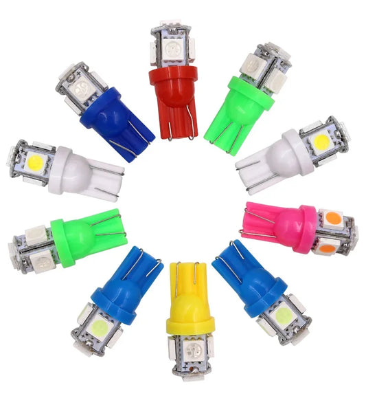 T10 Led 5050 Lamp Light Smd Led Instrument Panel Lights Wedge Car Dashboard Led Interior Lights Led Bulb Side Marker Lamp