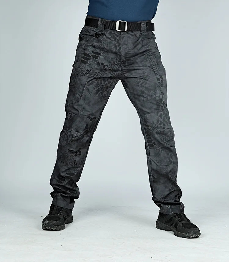 Tactical Cargo Pants Men Combat Outdoor Hiking Work Joggers Lightweight Trousers Male Elasticity Multiple Pockets Resistant Pant