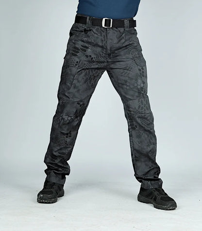 Tactical Cargo Pants Men Combat Outdoor Hiking Work Joggers Lightweight Trousers Male Elasticity Multiple Pockets Resistant Pant