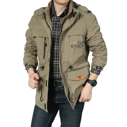 Chaqueta táctica cortavientos para hombre, impermeable, con capucha, para exteriores, deportiva, militar, talla europea, S-5XL, para escalada de campo, ropa fina