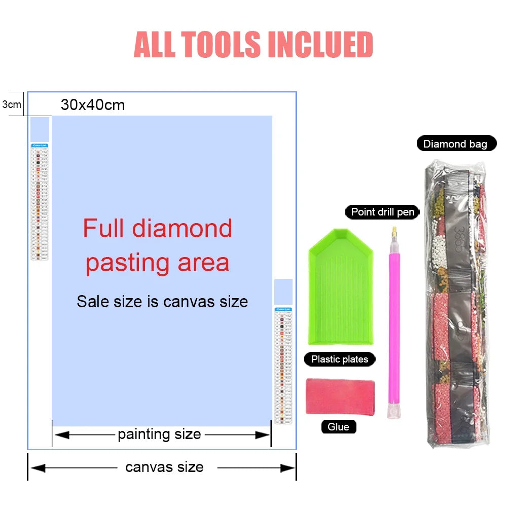 5D Diamond Painting Kits for Adults, Full Round Diamond Art Butterfly, Very Suitable for Beginners and Gifts for Wall Home Decor