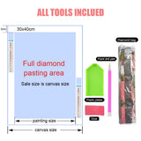 5D Diamond Painting Kits for Adults, Full Round Diamond Art Butterfly, Very Suitable for Beginners and Gifts for Wall Home Decor