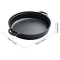 8.7/9.8/11/11.8inch Cast Iron Skillet with Double Handles Frying Pan Baking Tray for Bread Baking Outdoor Cooking Camping