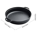 8.7/9.8/11/11.8inch Cast Iron Skillet with Double Handles Frying Pan Baking Tray for Bread Baking Outdoor Cooking Camping