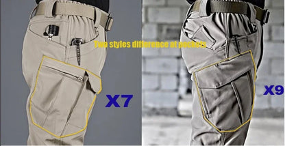 Men's City Gargo Winter Tactical SharkSkin Jackets Hiking Pants Fishing Climbing Trekking Casual Hunting Camping Trousers M-5XL