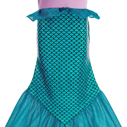 Girls Elsa Anna Dress Children Princess Carnival Dress Kids Jasmine Rapunzel Pageant Flower Disguise Cosplay Christmas Costume
