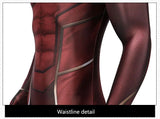 Red Barry Allen Cosplay Costume Adult Men Bodysuit Mask Full Set Halloween Zentai Suit Custom Made
