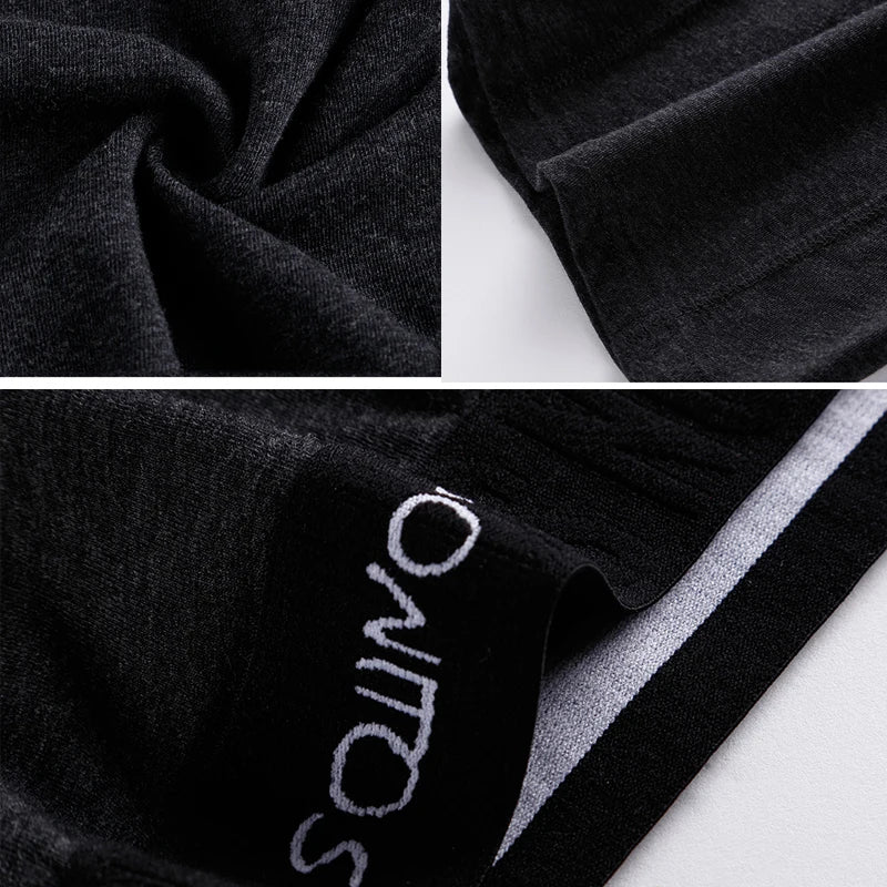 4pcs long boxers for men underwear plus size Men's panties sexy long leg underpants cotton Mens boxer shorts fashion male Trunk