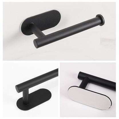 No Punching Wall Mounted Toilet Paper Holder Rustproof Anticorrosion Stainless Steel Bathroom Kitchen Roll Paper Toilet Holder