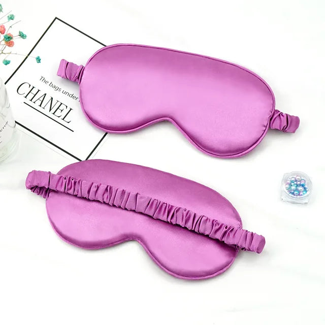 Imitado Silk Eye Patch para Viagem, Sombreamento Máscara de Olho do Sono, Eye Patch, Relaxar Eyeshade Capa, Escudo do Dormir Saúde, Soft Eye Care Tools