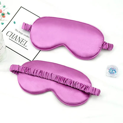 Imitado Silk Eye Patch para Viagem, Sombreamento Máscara de Olho do Sono, Eye Patch, Relaxar Eyeshade Capa, Escudo do Dormir Saúde, Soft Eye Care Tools